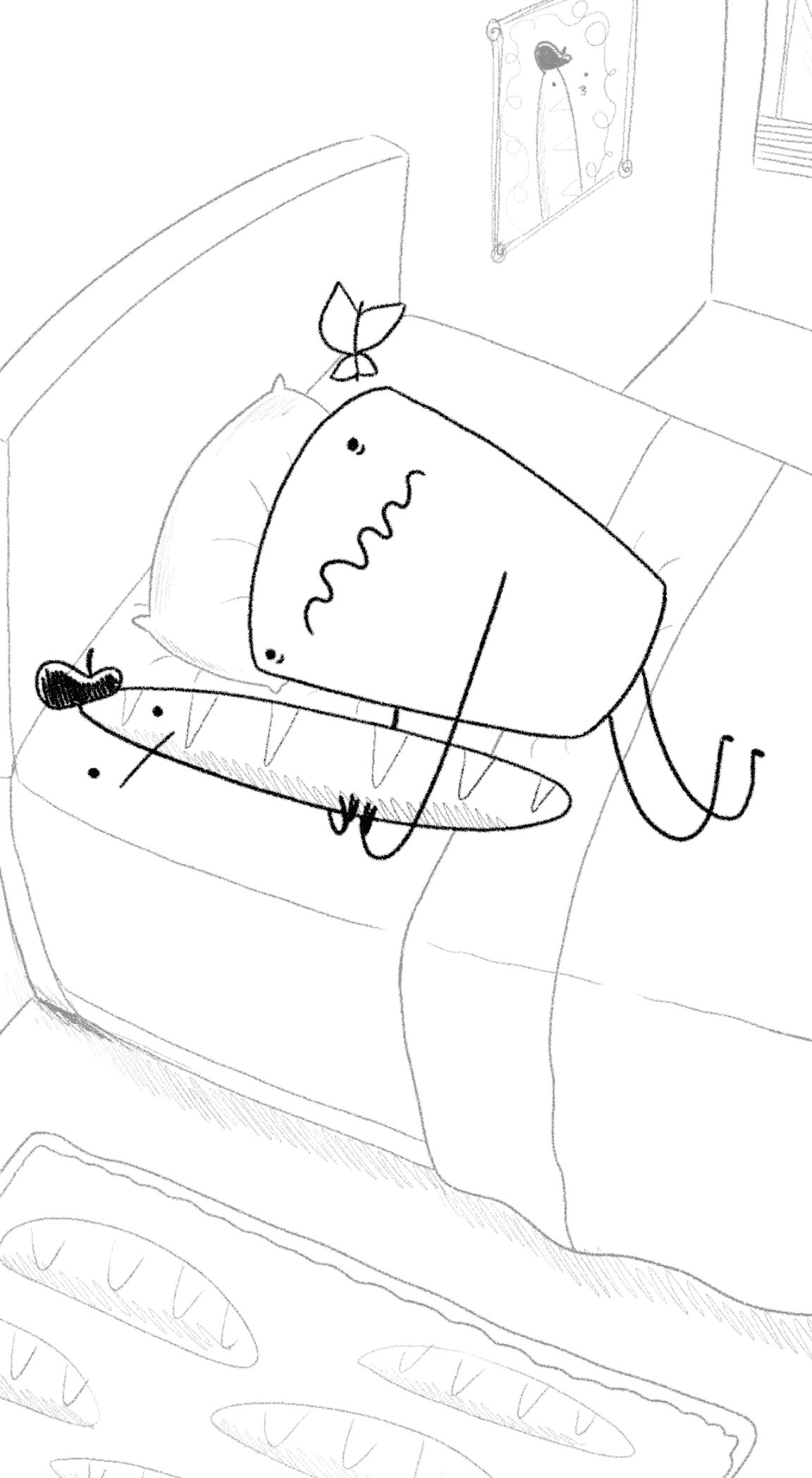 Javadoodles Emotional support baguette